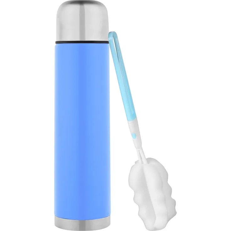 Isolierflasche 1 L , farbig Hellblau