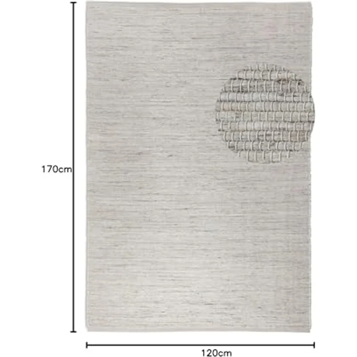 HANSE Home Teppich Dhaka Juteteppich, rechteckig, Höhe: 5 mm, Handgewebt, Jute, Wolle, Natur, Wohnzimmer, Flur, Klassisch, Boho – Bild 3
