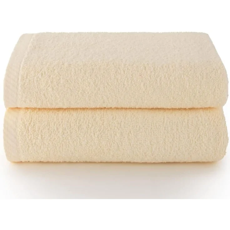 Top Towel - Plus - Große Badetücher - Badezimmerhandtücher - 2 Gesichts- oder Bidethandtücher - 30x50 cm - 100 % Baumwolle - Natürlich