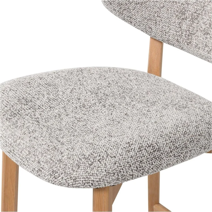 Barhocker Udar - Melange-Stoff Natur, Gestell Natur – Bild 5