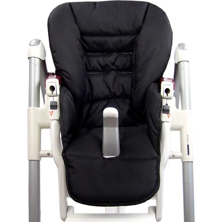 Babys-Dreams Sitzkissen Ersatzbezug für Peg Perego Prima Pappa Diner, Schwarz