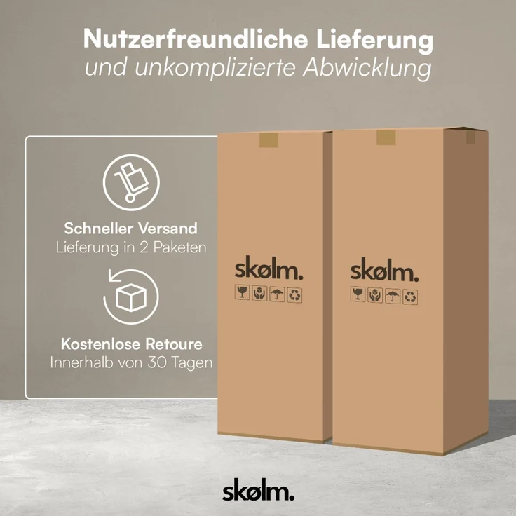 skølm 'Freki' Cloud Sofa 2 Sitzer, Vollschaumcouch mit Federkern und Vakuum-Kompression, kein Aufbau erforderlich, mit 2 Kissen, Cord taupe – Bild 8