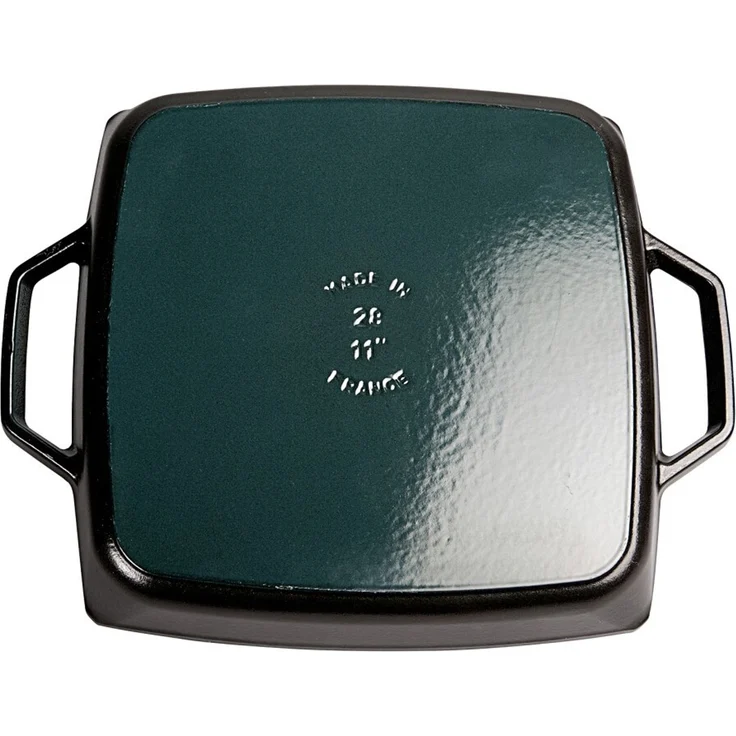 STAUB Gusseisen Grillpfanne mit zwei Griffen, Induktionsgeeignet, Quadratisch, Schwarz, 28 cm – Bild 4