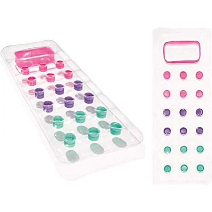 Bestway 43040 Solar Luftmatratze mit Sichtfenster (188 x 71 cm / 2er Pack, Transparent) – Bild 1