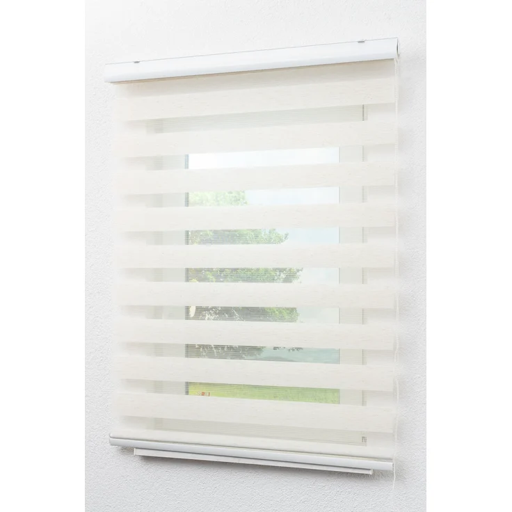 Lysel - Qualitätsdoppelrollo Leinen, (B x H) 210cm x 175cm in beige/Leinen – Bild 6