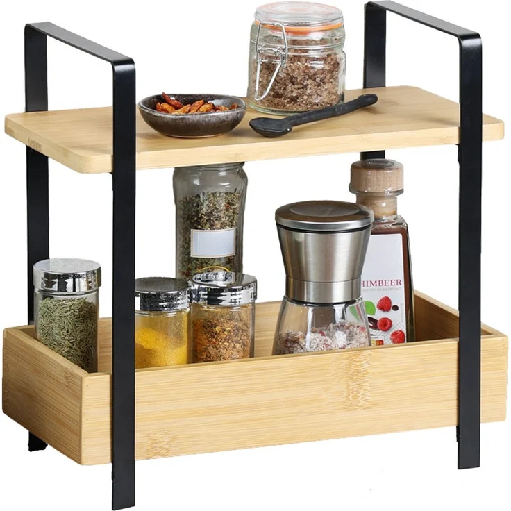 KESPER 58810 Küchenregal, Bambus, FSC, 30 x 14 x 30 cm – Bild 3