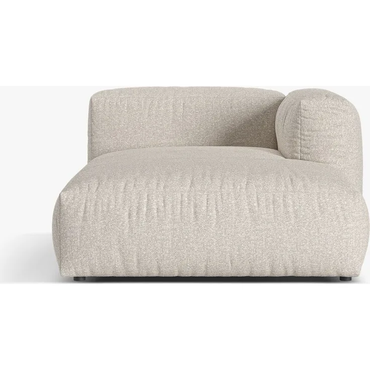 Micadoni Recamiere Martina 1-Sitzer Boucle Monet Beige Rechts