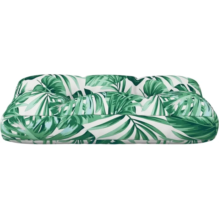vidaXL Palettenkissen Blattmuster 60 x 40 x 12 cm Stoff – Bild 4