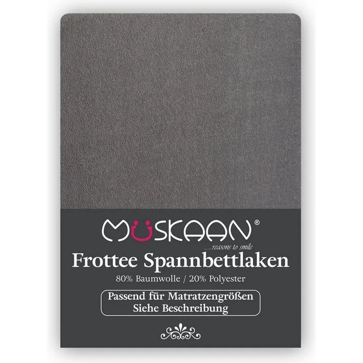 Müskaan Spannbettlaken Spannbetttuch Bettlaken Winter Weich Warm Leintuch 80% Baumwolle, Frottee, Gummizug: Rundumgummizug, Matratzen Bezug bis 22cm Matratzenhöhe Kuschelig Flauschig