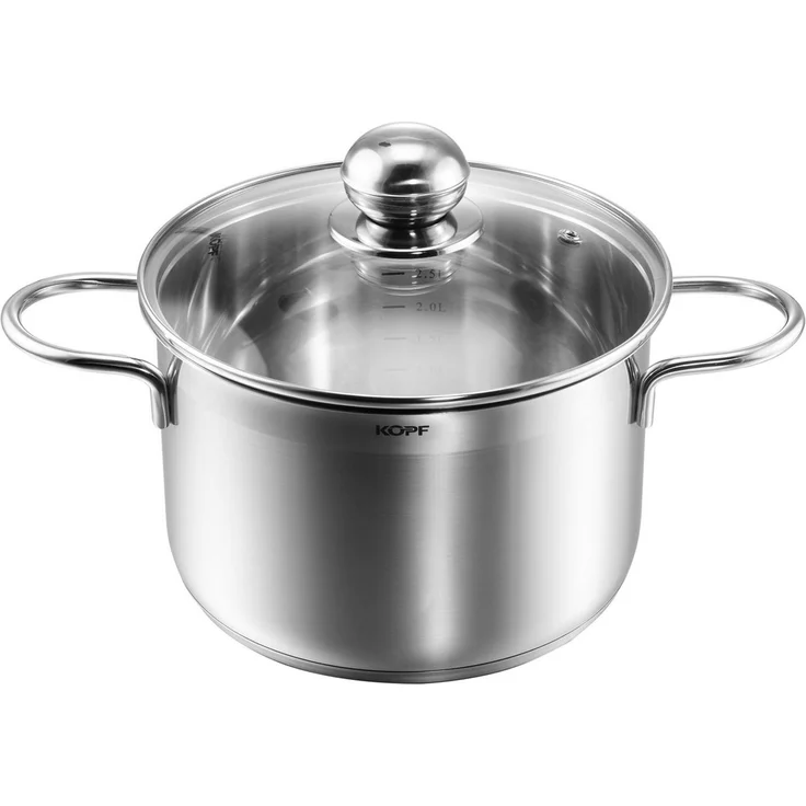 Kopf Fleischtopf Josie 24 cm, Edelstahl, Ø 24 cm, Höhe 14,5 cm, 6 Liter – Bild 1
