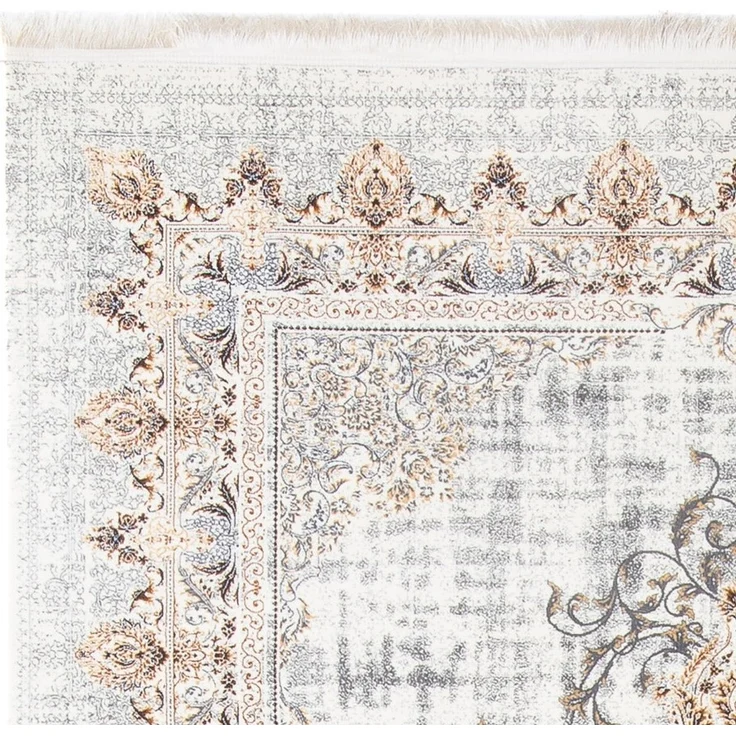 Orientalischer Webteppich - Saffron Sensations 300x100 cm - creme - läufer – Bild 4