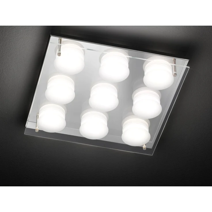 50182 ETT Deckenleuchte 9 flg. LED 9 x 5 W 3.000 K 3.375 lumen Chrom7831 – Bild 3
