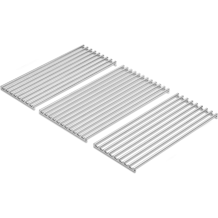 BURNHARD® Edelstahl Grillrost für Gasgrill FRED, Ø 9 mm, Spülmaschinenfest - Silber - #943615