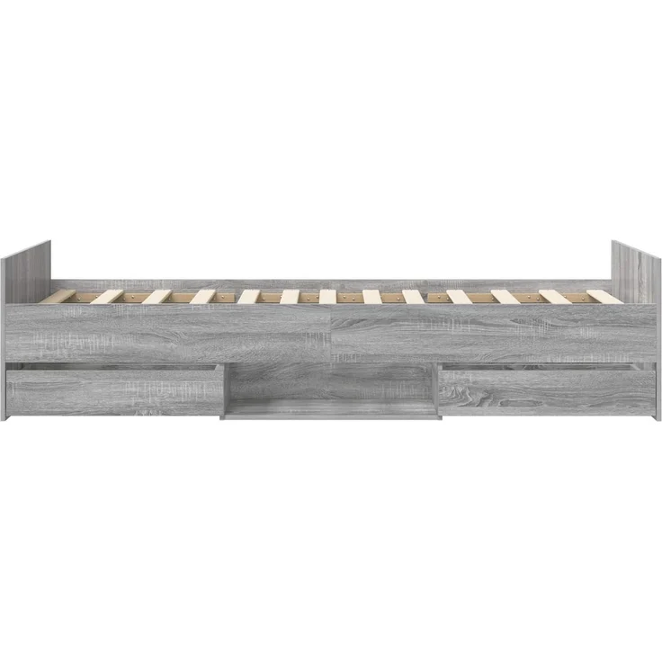 vidaXL Bettrahmen mit Schubladen Grau Sonoma Holzwerkstoff 3429513 – Bild 5