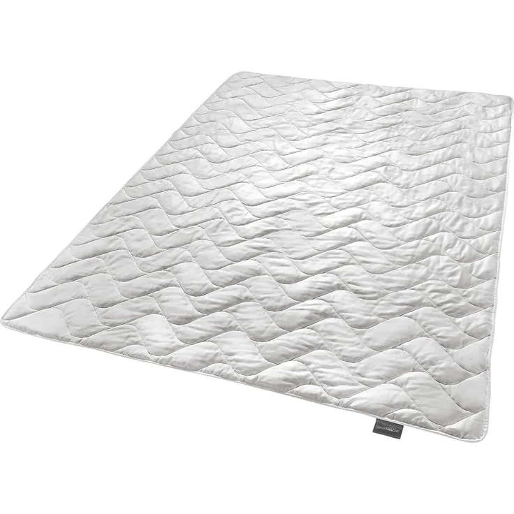 Traumnacht Exklusiv leichte -Bettdecke für den Sommer aus 100% Wildseide, Öko-Tex zertifiziert, Made in Germany, Füllgewicht: 550gr, 135x200 cm