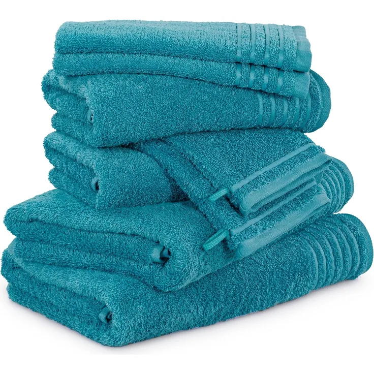 Möve Handtuch Set New Classic, Walkfrottier (8-St), Waschhandschuhen, Gäste-, Hand- und Duschtüchern, 100% Baumwolle