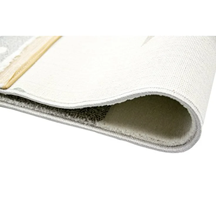 Carpetia Kinderteppich Kinderteppich Spielteppich Mädchen mit Herz Stern rosa creme grau, rechteckig – Bild 7