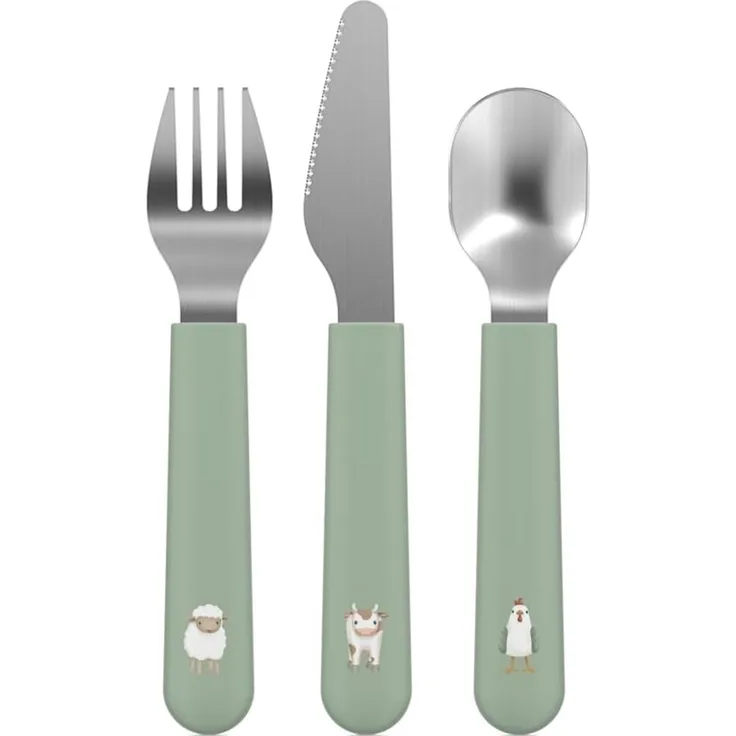 Mepal Little Farm Besteckset Grün