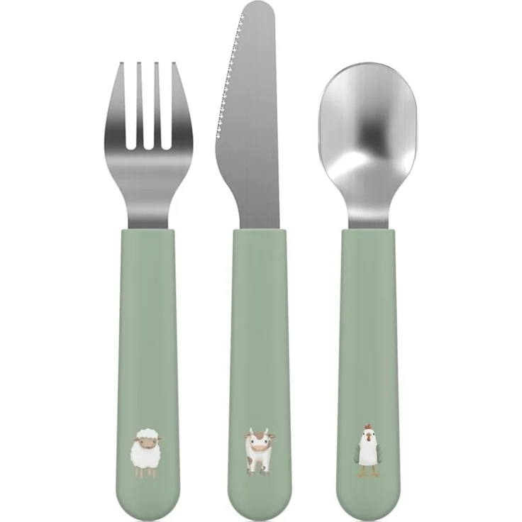 Mepal Little Farm Besteckset Grün