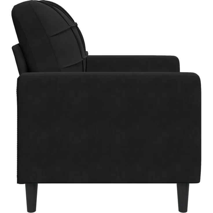 vidaXL Sessel Schwarz 60 cm Samt 4007609 – Bild 4