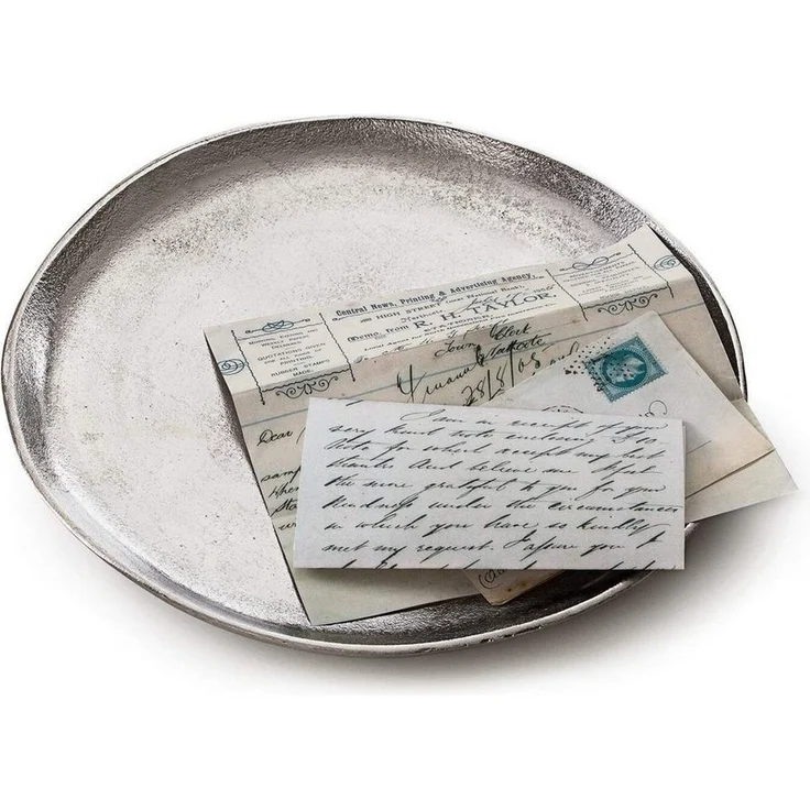 Mirabeau Tablett Tablett Boon antiksilber, Aluminiumguss – Bild 1