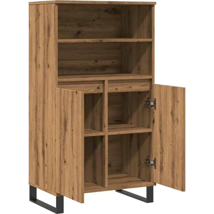 vidaXL Highboard Artisan-Eiche 60x36x110 cm Holzwerkstoff 857461 – Bild 4