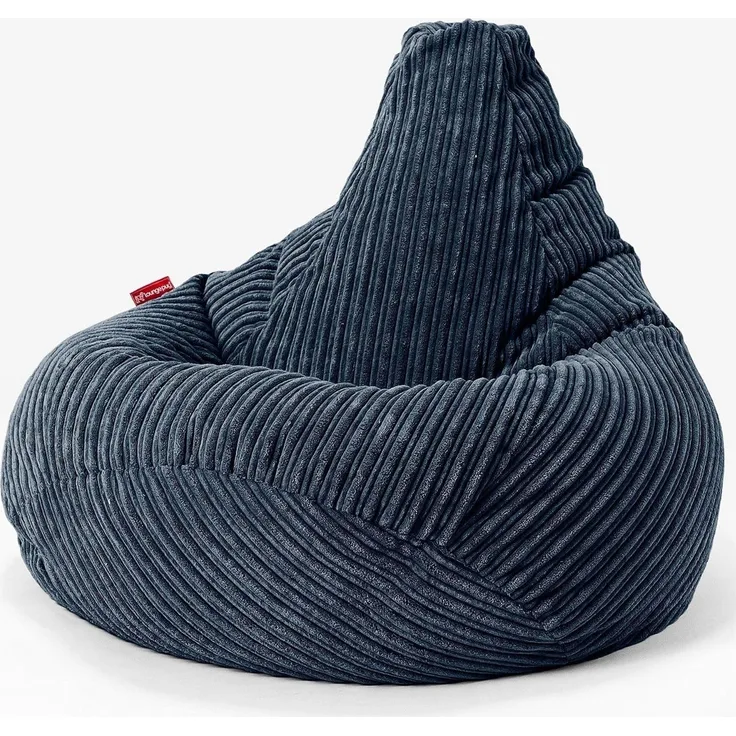 Lounge Pug, Gaming Sitzsack Sessel, Cord Marineblau