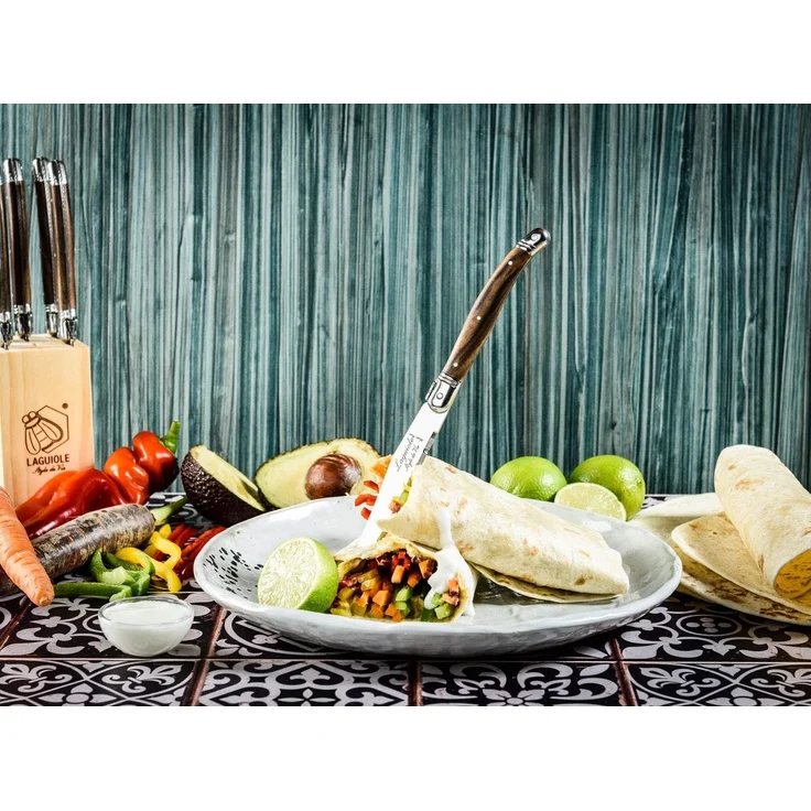 Laguiole Style de Vie Steakmesser LAGUIOLE STEAKMESSER SET "PREMIUM", Edelstahl Klinge, Messerset, Fa – Bild 2