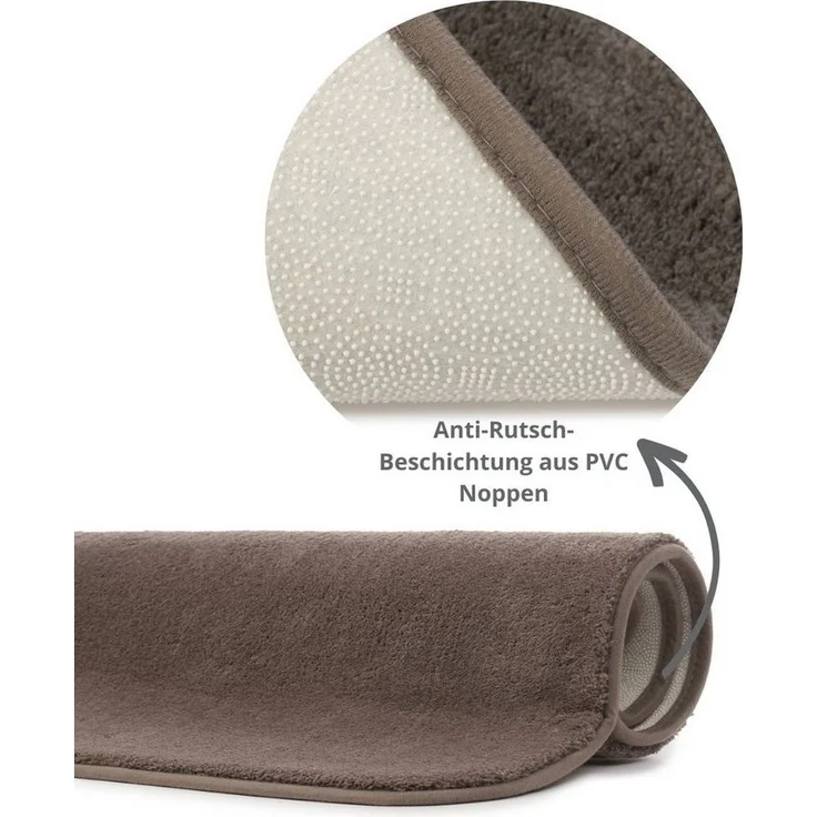 liebling Badematte Badteppich Santos, rutschhemmend beschichtet, schnell trocknend, Polyester, quadratisch, starke Saugfähigkeit, formstabil, in vielen Farben und Größen – Bild 3