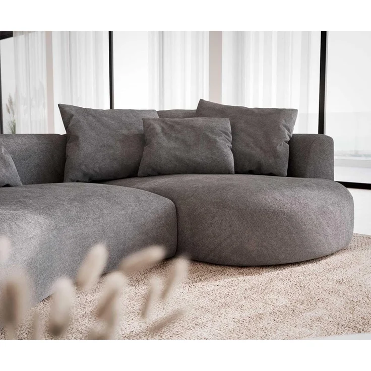 Sofa Edina 330x170 cm Mikrofaser Grau – Bild 7