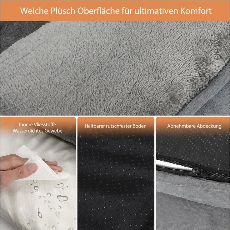 nobleza Hundematratze Orthopädisches Hundebett Waschbar Hundesofa Wasserdicht – Bild 3