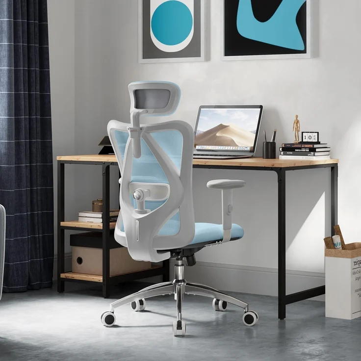 SIHOO M18 Bürostuhl ergonomisch mit Verstellbarer Kopfstütze und – Bild 1
