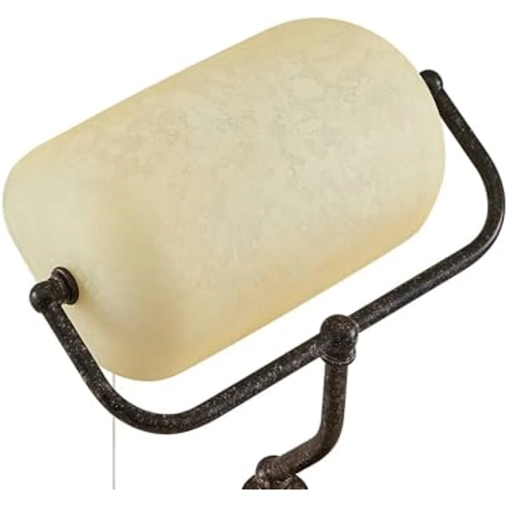 Lindby Profina, Tischlampe aus rostbraunem Metall mit E27 Schalter, 39 cm für Arbeitszimmer & Büro – Bild 7