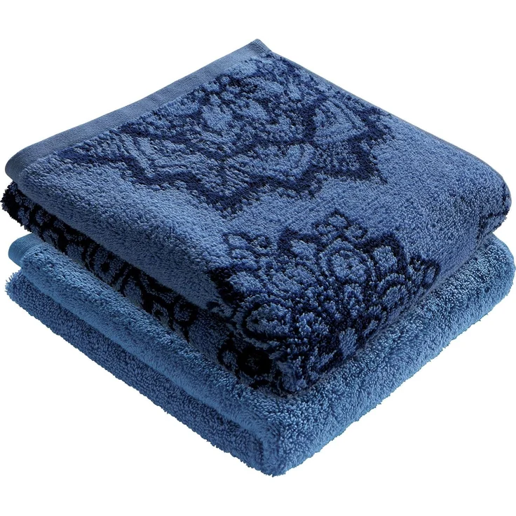 Erwin Müller Duschtuch Duschtuch "Bühl" 2er-Pack, Frottier (2-St), Walk-Frottier Motiv – Bild 1