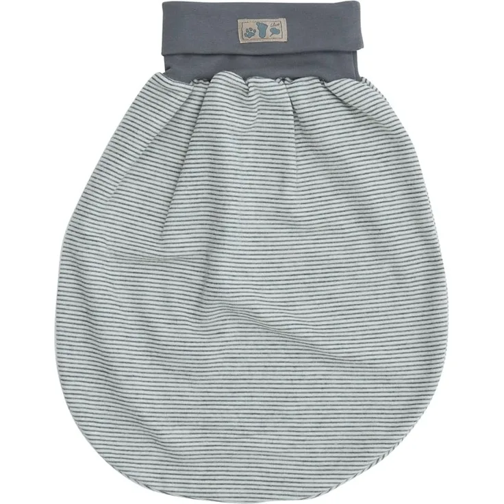 Lilano, Schlafsack/Pucksack mit Nabelbund, Merinowolle (kbT), Seide, 210 g/m² (Hellgrau/Natur)