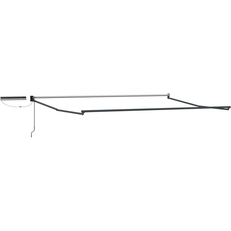 vidaXL Elektrische ausziehbare Markise Anthrazit und Weiß 4 x 3 m 3420146 – Bild 2