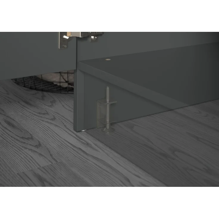 Waschmaschienenumbau Set (B/H/T: 133x195x68 cm) in anthrazit Nachbildung – Bild 9