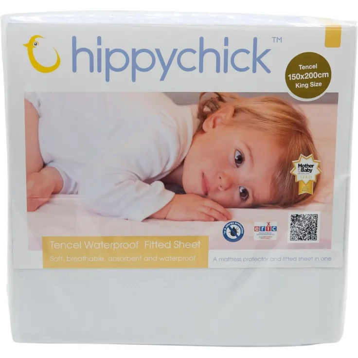HIPPYCHICK Tencel Matratzenschutz - Spannbetttuch Kingsize-Bett 150x200 - Tencel Fitted SheetKingsize-Bett 150x200 cm
