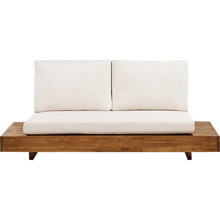 2 Sitzer Sofa MARETTIMO Zertifiziertes Akazienholz Heller Holzfarbton