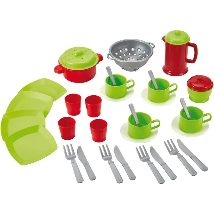 Ecoiffier 2640 - Geschirrset inklusive Klarsichttasche