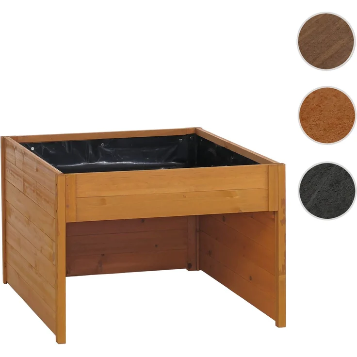 Mähroboter-Garage mit Pflanzkasten HWC-Q17, Unterstand Rasenmäher, Holz FSC®-zertifiziert 50x70x80cm ~ natur – Bild 10