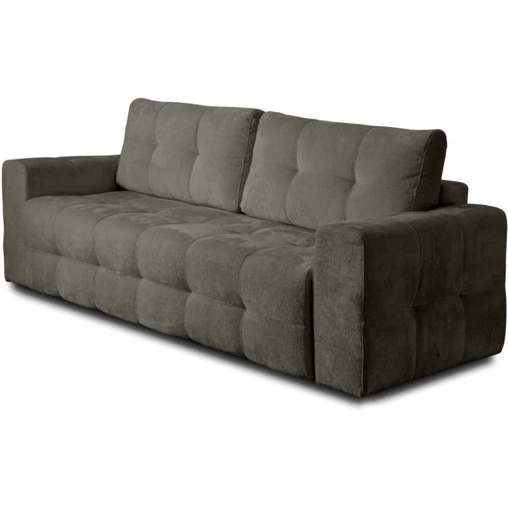 Schlafsofa Designersofa Sofa 3-Sitzer ARIELLE in Stoff Perfect Harmony Charcoal – Bild 3