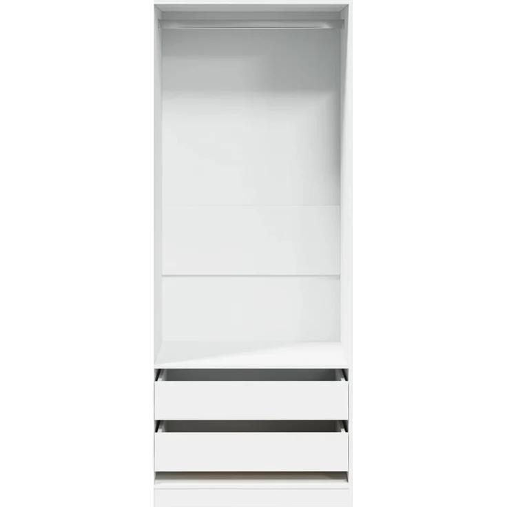 vidaXL Kleiderschrank Weiß 80x50x200 cm Holzwerkstoff 3307747 – Bild 4