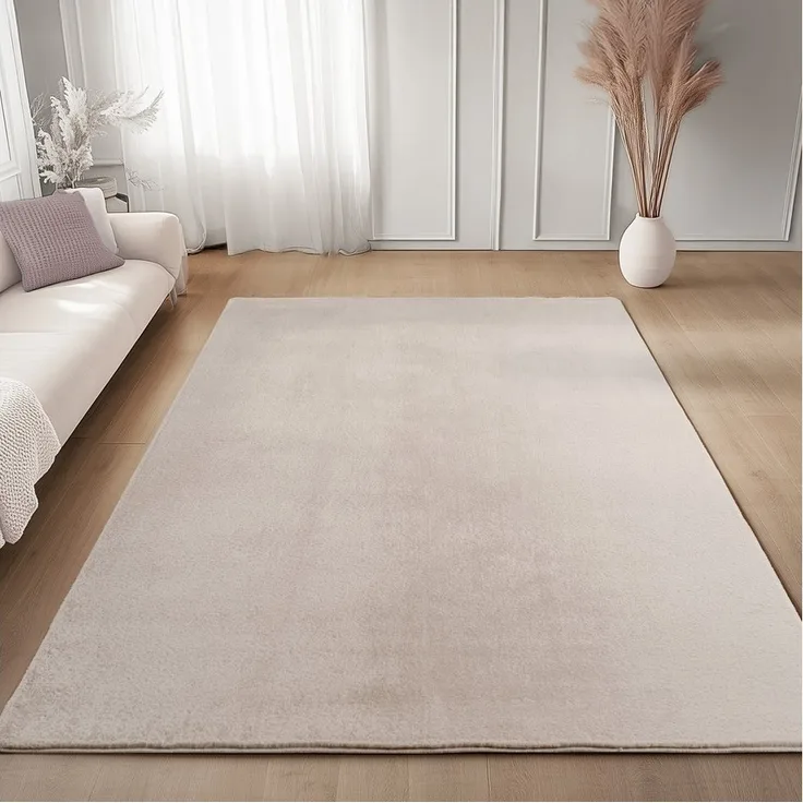 Carpettex Veloursteppich Unicolor - Einfarbig, Läufer, Höhe: 11 mm, Perfekt geeignet für Wohnzimmer, Schlafzimmer,Küche,Kinderzimmer