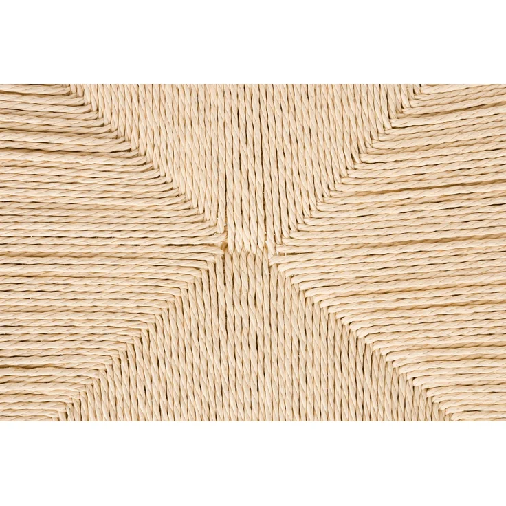 Esszimmerstuhl Che im 2er-Set, Braun mit Seilbezug und Eisengestell 52x46x70 cm – Bild 3