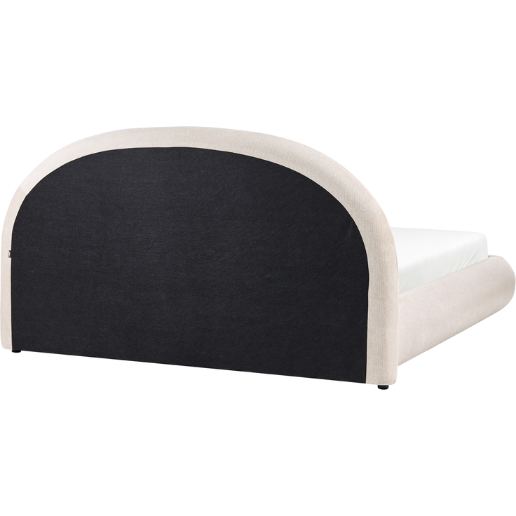 Bett mit Stauraum Stoff GRASSE 180x200 cm Hellbeige – Bild 7
