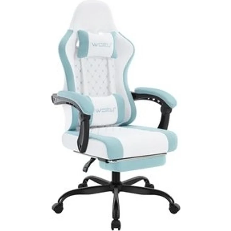 Woltu Gaming-Stuhl (1 St), mit Massagefunktion, ergonomisch, 150 kg, Netzstoff – Bild 6