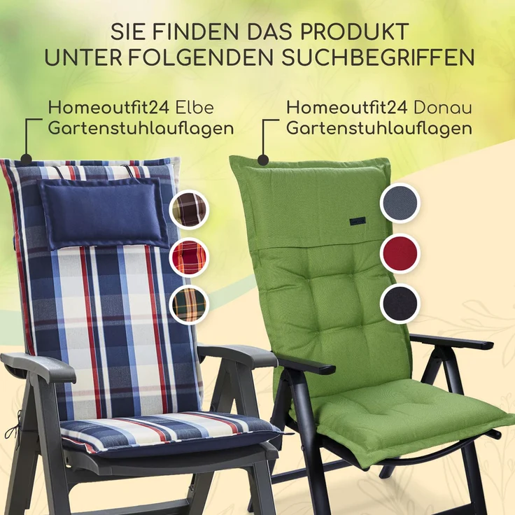 Sylt Polsterauflage Sesselauflage Kopfkissen Polyester 50 x 120 x 9 cm Hellgrau / Grau – Bild 3