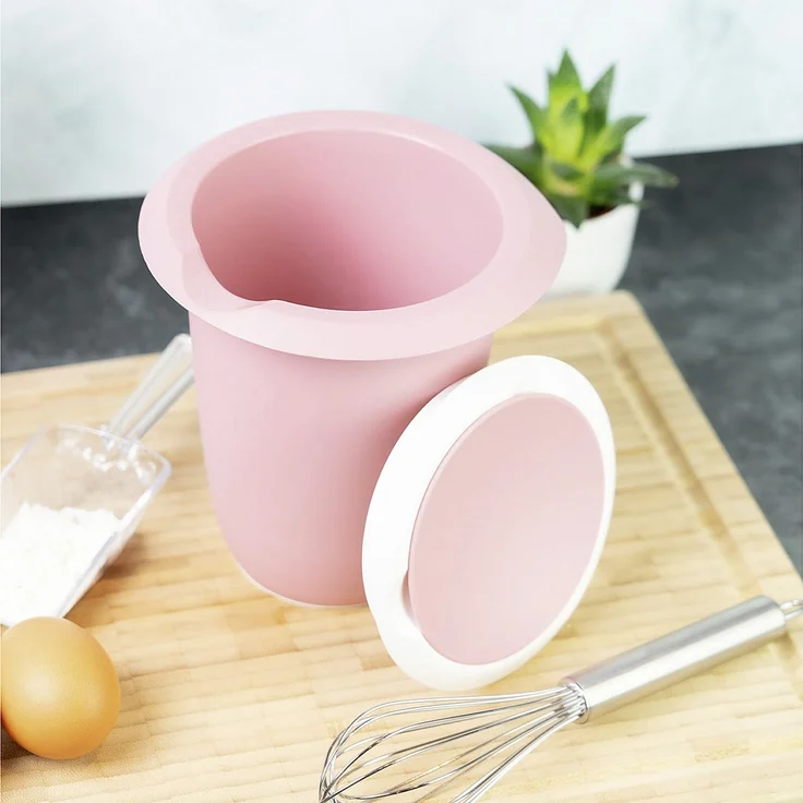 WESTMARK Quirltopf mit zweigeteiltem Deckel 1l rosa/weiß – Bild 8