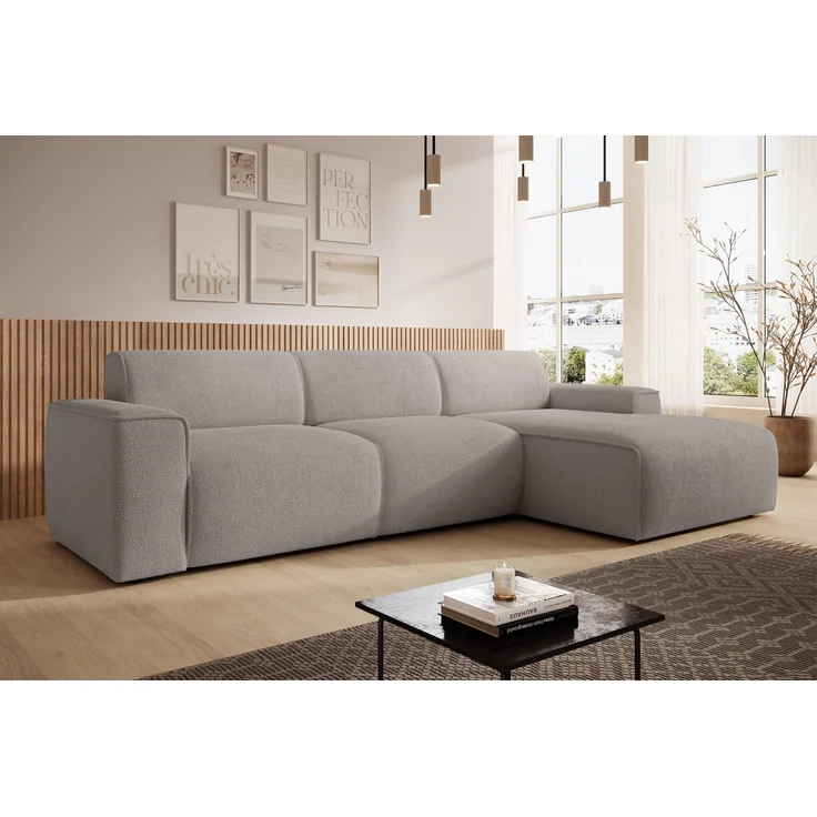 AX LIVING Couch Sofa L Form Didim mini Beige 310 cm breit, stilvoll R
